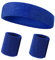 Ensemble Bandeau et Serre-Poignets, 3Pcs Bracelets Poignet et Bandeau de Sport, Bandeaux de Poignet Sports, Bracelets de Sport Absorbants, Bracelet Eponge, Sports Sweatbands Absorbants, Bandeau Sport