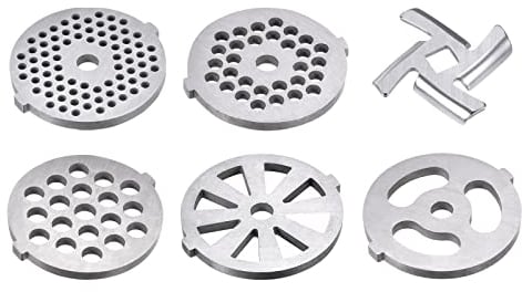 sourcing map 1 Satz Fleischwolf Klinge 47mm und Platte 3mm 5mm 7mm für Fleischwölfe