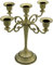Dicspotin Metall Kerzenständer Kerzenhalter 26cm Höhe 5 Armig, Stabkerzenhalter Hochzeit Veranstaltung Candle Holder Vintage für Tischdeko