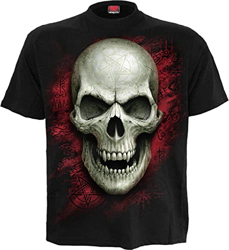 Spiral Gothic Runes - Glow In The Dark Männer T-Shirt schwarz L