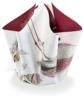 DeLovin Bogenvase Faltvase Klappvase Flamingo Designervase 25 cm Blumenvase Vase