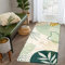 KIMODE Washable Rugs 60 x 120cm, Non Slip Rugs for Bedroom, Area Rugs Living Room Green Botanical Prints Bedroom Rug Small Soft Short Pile Bath Mat Bedside Rug Indoor Front Floor Mat