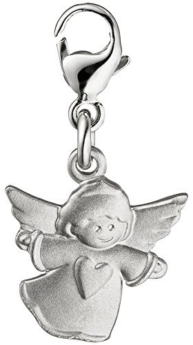Einhänger Engel Engelchen Schutzengel Charm für Bettelarmband 925 Silber matt