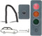 PHOLK Parksensor, Garagen-Parksensor Mit Dreifarbiger Ampel, LED-Parkassistent, Alarm Garage, Garagen-Parklicht, Einparkhilfe, Geeignet Für Jede Garage Und Jeden Fahrer
