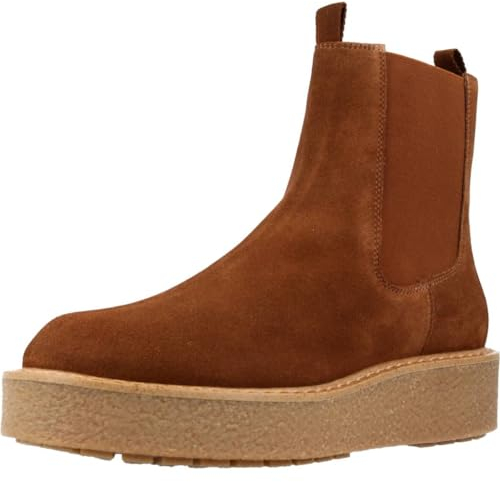 Geox D Elidea C, Stivale alla Caviglia Donna, Marrone, 41 EU