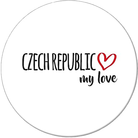 Huuraa Magnet Czech Republic My Love Geschenk 59mm Flaschenöffner Czech Republic Geschenkidee