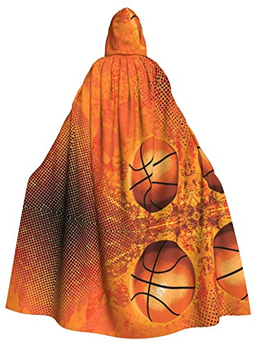 Basketball-Halloween-Kostüm, für Damen und Herren, Cosplay, langer Umhang, Verkleidung für Rollenspiele (147 cm)