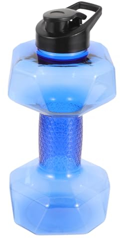 BESTOYARD Dumbbell Cup Dumbbell Shape Bottle Fitness Water Bottle Weight Water Bottles Workout Dumbbell Workout Water Bottle Leakproof Water Bottle Pp High Capacity Drinking Bottle re-usable