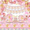 LSJDEER Décoration de fête d'anniversaire féerique – Cadeaux de fête féeriques, assiettes, gobelets, serviettes, nappe, bannière joyeux anniversaire, ballons, décorations de gâteau en arc