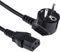 SHAFI® 5M C13 Câble d'alimentation – Euro Coudée Contact de Protection Fiche Schuko Type F CEE 7/4 – Cordon Alimentation IEC C13 Connecteur Femelle pour Moniteur Ordinateur Projecteur PC - 5 Mètre
