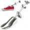 ZORZA Barella per Scarpe Multifunzione Allarga Scarpe Professionale Regolabile per Uomo e Donna,Albero per Scarpe espansore in Alluminio AlloMetal Regolabile a Due Vie,Argento,35~42