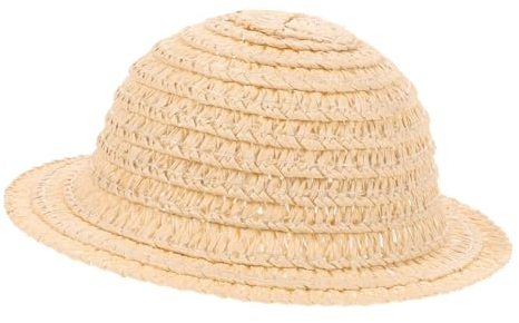 EXCEART Puppe Strohhut Kleiner Cowboyhut Mini-zylindermütze Puppenhaus-Hut-Requisite Puppenhaus Gewebter Hut Mini-Sombrero-Hut Miniatur-Strohhut Minihüte Zum Basteln 10cm Zubehör