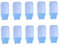 Lingettes, lingettes de nettoyage des dents Brussage oral vers le doigt les lingettes Hygiène Care Tool 10pcs