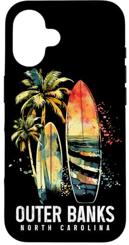 Outer Banks North Carolina Surf Vintage Surfen Surfer Hülle für iPhone 16