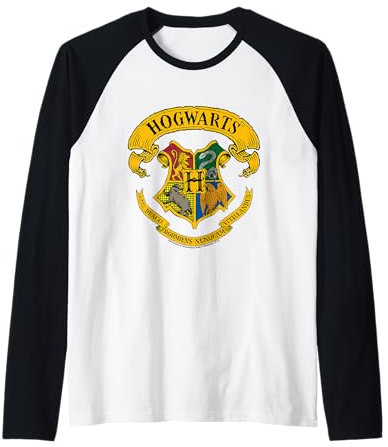L'emblème de Harry Potter de Poudlard Manche Raglan