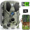 Findn Wildlife Camera 4K 36MP, Built-in 5000mAH Rechargeable Lithium Battery, Trail Camera with No Glow Night Vision Motion Activated Waterproof for Wildlife Deer Scouting Hunting