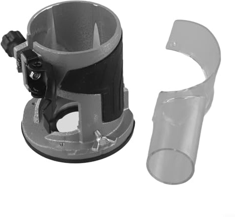 Oniissy Router Base Dust Cover, Router Dust Cover, Wood Milling Cutter Base Trimming Machine Milling Stand, for Trimming Machine with Vacuum Cleaner Connection