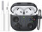 Ouwegaga Kompatibel mit Apple AirPods 4 Hülle 2024 mit Reinigungskit, Klassische Spielkonsole Design stoßfeste AirPods 4 Case Kompatibel mit AirPods 4. Generation Hülle mit Karabiner, Holzkohle