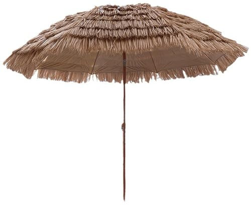 Xalteafe Parasol De Jardin Exterieur,Parasol Paille Tropicale,Parasol Paille,Parasol Inclinable Hawaii,Parasol De Plage Inclinable,Parasol,ImperméAbiliser,pour Jardin,Balcon,Plage,Terrasse