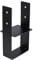Heavy-Duty Black Powder Coated Pergola Concrete-in Post Support - Fence Post Concrete-In Ground Anchor - Wooden Post Concrete-in Foot Base (150mm - 6)