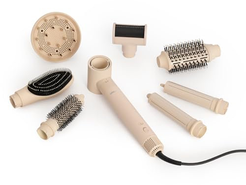 CREATE/ION STYLER PRO ADVANCE/Cepillo de aire secador y moldeador iónico 8 en 1 cerámico arena/Motor DC Brushless, 2 velocidades, 3 temperaturas, función frío, estuche de almacenaje, 1400W