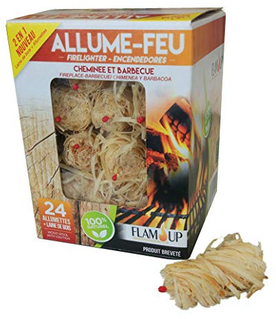 FLAM'UP Firelighters Wool and Matchstick x 24