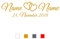 Personalisiert Aufkleber Sticker Hochzeit Namen Farben ca. 60x25 cm Herzen Hochzeitsaufkleber Hochzeitsgeschenk Autoaufkleber Heckscheibenaufkleber Auto Hochzeitsauto Deko Hochzeitsdeko Heckscheibe