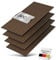Aeco Sound® - Panneaux Acoustiques en Bois | 4 Pièces, chaque 120x60cm | Placage en Bois Véritable (Noyer) & Feutre Acoustique (Noir) | Set de 4 = 2,88m² | Revêtement Mural, Isolation Phonique