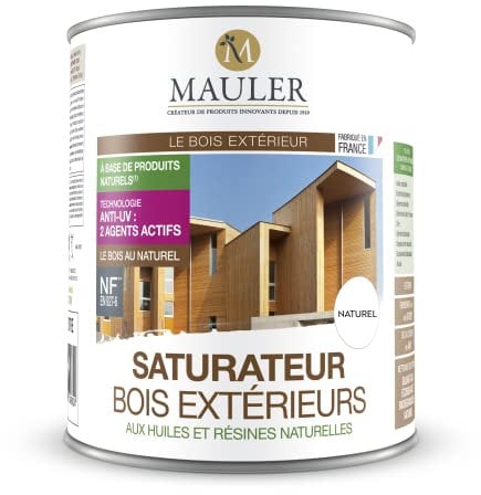 Mauler - Saturateur Bois Exterieurs Aux Huiles Et Resines Naturelles - 1L - Naturel