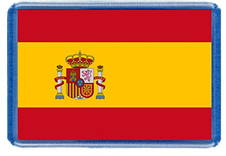 Spanish Flag Fridge Magnet - Large Size (7cm x 4.5cm) - Gift Idea - Tourism