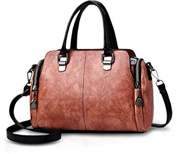 NICOLE&DORIS Damen Mode Taschen mit hohem Tragegriff Retro Handtaschen Schultertasche Umhängetasche Tragetaschen für Frauen