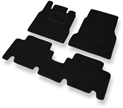 Mossa - Fußmatten Auto kompatibel mit Mercedes-Benz A Klasse W168 (Lange Version) (1997-2004) - schwarz Automatten Autoteppiche