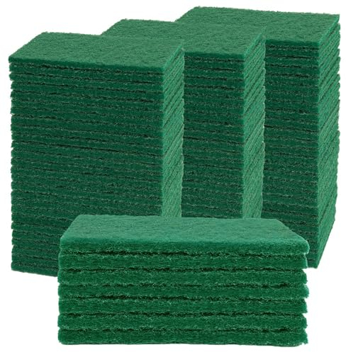 YoleShy Almohadilla de Estropajo, 40 Almohadillas para Fregar Platos, 4.5 x 6 Pulgadas, Almohadillas Verdes Reutilizables para el hogar, para Platos, fregadores de Cocina y Parrillas de Metal