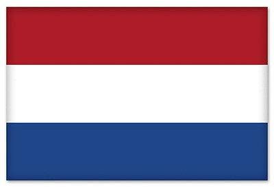 12cm! Klebe-Folie Wetterfest Made-IN-Germany Netherlands Holland Dutch Flag K738 UV&Waschanlagenfest Auto-Aufkleber Sticker Decal