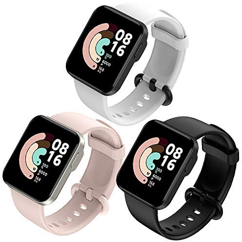 FunBand Cinturino Compatibile per Xiaomi Mi Watch Lite/Redmi Watch Lite, Silicone da Polso Fascia Braccialetto di Ricambio Polso Cinturino di Ricambio per Xiaomi Mi Watch Lite/Redmi Watch Lite
