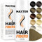 Maxter Streuhaar zur Haarverdichtung - Haarpuder gegen Kaschierung von Haarausfall - Haarpuder Männer und Frauen - Mikrofaser in Pulverform - Hair Fiber - Haarpuder Hellbraun