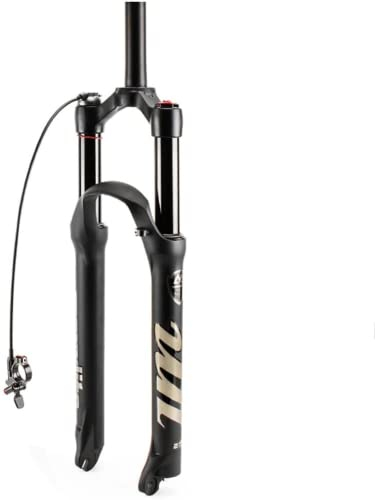 MTB Bike Forks 26/27.5/29 Inch Air Grease Fork 9mm Axle Suspension Fork Mountain Bike Fork Smart Lock Out Damping Adjustment 120mm Suspension Travel QR Quick Release