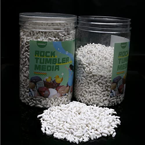 1,8 kg Rock Tumbling Keramik-Füllmittel, 0,3 cm x 0,6 cm, kleiner Zylinder, Keramik-Tumbler, 1,8 kg für den Einsatz in rotierenden Bechern