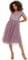 Maya Deluxe Damen Midi-Kleid mit V-Ausschnitt, Verziert Brautjungfernkleid, Moody Lilac, 46