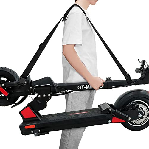 Archerest Kick Scooter Gurte Verstellbarer Tragegurt mit Anti-Rutsch Schulterpolster Kompatibel mit Segway Es1/es2/es2 Pro/es4/f30/f40/e8/e10/c10/e22/e25/max Mijia M365 (Schwarz)