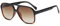 OSAGAMA Vintage Retro Sonnenbrille Gelb Getönte Brille für Damen Herren (Schwarz Leopard)