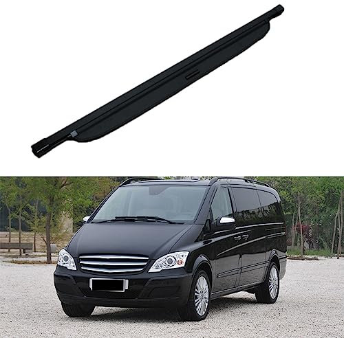 NOGRAX Auto Leinwand Einziehbare Kofferraumklappen Waren Regal, Für Mercedes-Benz Viano (Vito) 2010-2015 Anti-UV Kratzfest Innere Schützen Zubehör