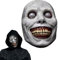 OPAHUTER Maschera Horror di Halloween, Halloween Maschera Sorridente Demone, Maschera Inquietante Monster, Maschere Spaventose Realizzata in Lattice per Feste di Halloween e Carnevale, Grigio