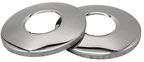 Lrtzizy Lot de 2 Plaques D'Écussons de Rechange en Acier Inoxydable pour Échelle de Piscine pour Main Courante de Piscine, Couvertures de Main Courante de Piscine pour Piscine Creusée