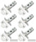 Bwintech 6 Pcs 75mm Steel Satin Nickel Tubular Latch, Premium Mortice Latch, for use with Sprung Lever Door Handles