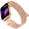 MaEiol Metallo Cinturini per Cinturino Apple Watch 41mm 40mm 38mm /Series 10 42mm, Cinturino Magnetico Diamante Acciaio Inossidabile Bracciale per Apple Watch SE/Series 10 9 8 7 6 5 4 3 2 1, Rosa Oro