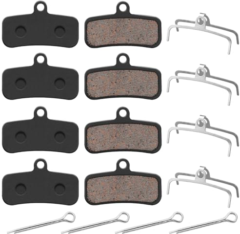4 Paar Cube Bremsbeläge, MTB Fahrrad Bremsbeläge Scheibenbremse, für Shimano D03S D02S Saint BR-M810 BR-M820 Deore XT BR-M8020 BR-M8120 ZEE BR-M640 XTR BR-M9120 Tektro HD E725 M735 M745 M750 TRP SL