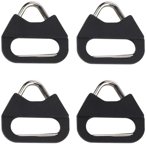 Camera Strap Hook Triangle Split Ring Compatible with Sony Fuji DSLR Mirrorless Camera W/Round Eyelet (2 Pair)