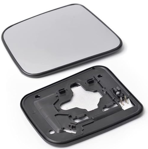 ZYAURA Voiture Miroir de Rétroviseur Rechange pour Nissan Navara D22 1998-2005 avec Plaque de Support Glace Rétroviseur Chauffant Verre Remplacemen,Left