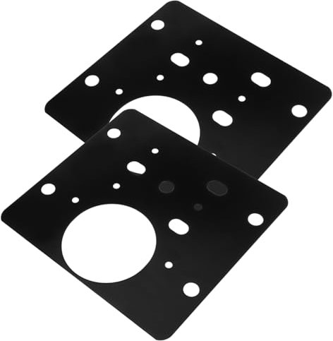 BESTonZON 2pcs Cabinet Hinge Fixing Plate Hidden Hinge Plates Door Filler Strong Elegant